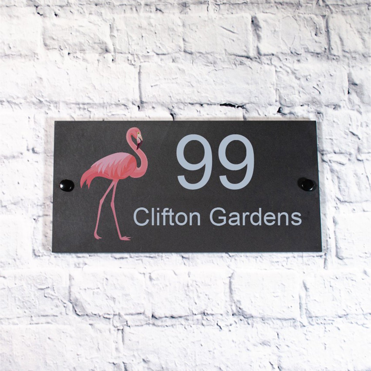 Slate House Sign FLAMINGO