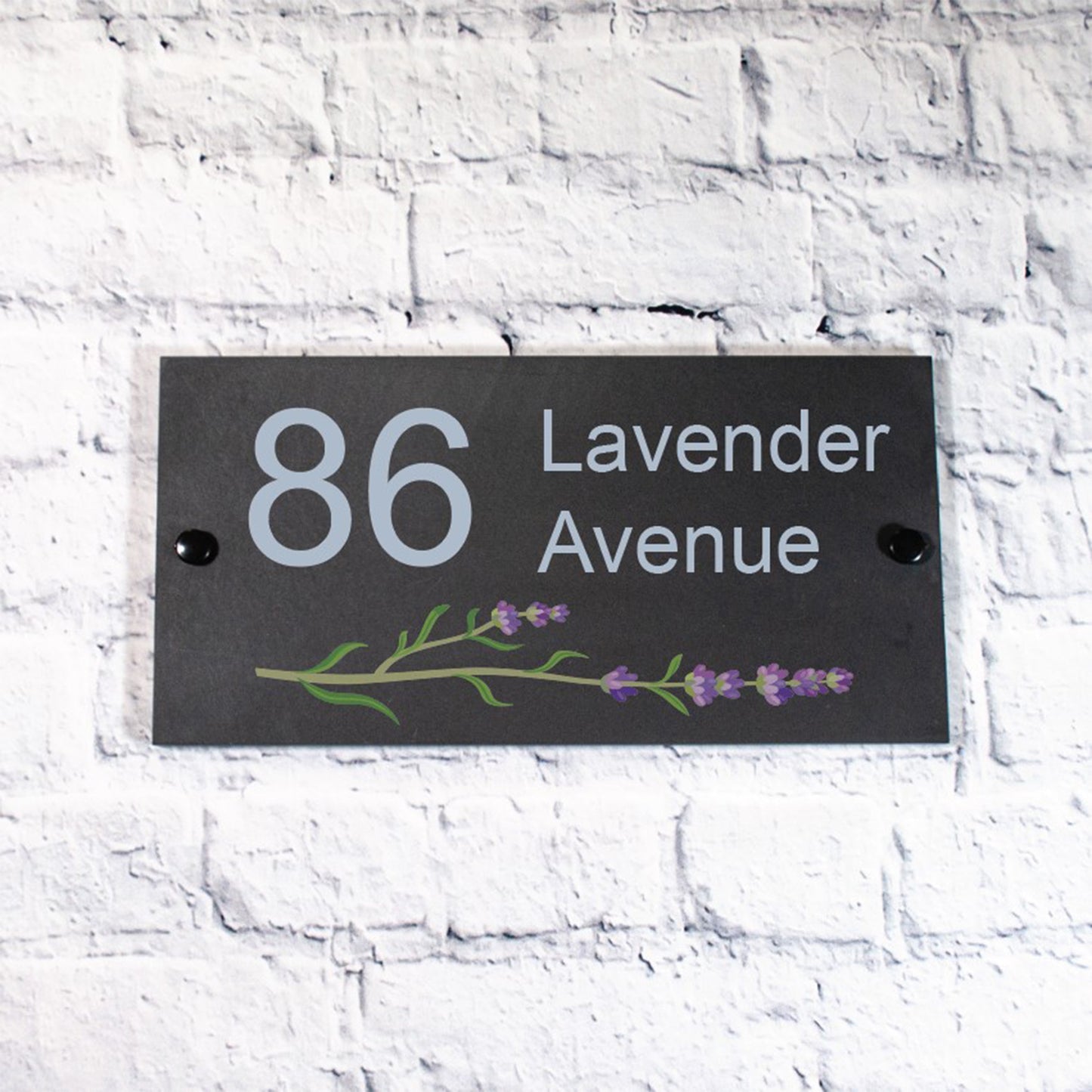 Slate House Sign LAVENDER 1