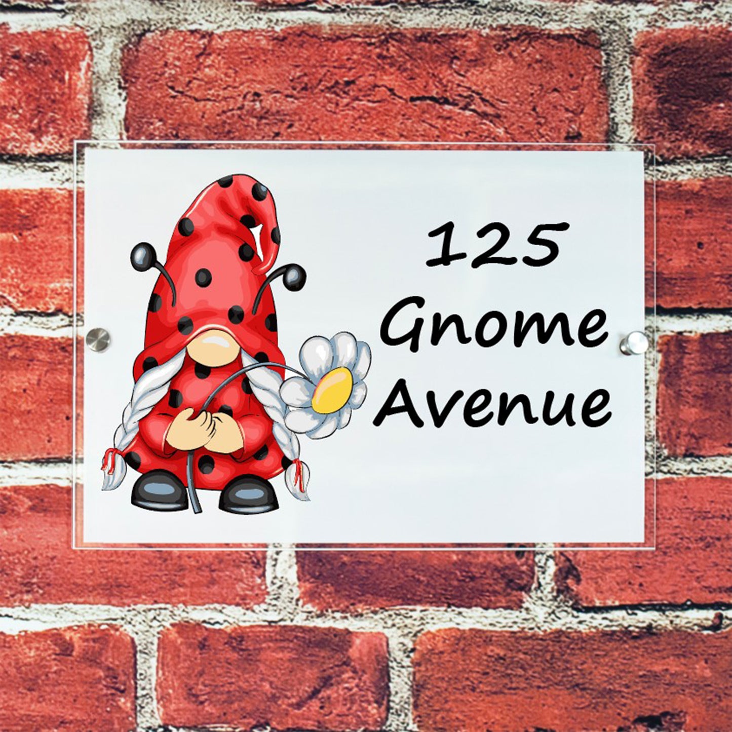 Acrylic House Sign LADYBIRD